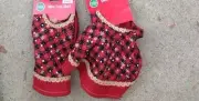 3 NWT RED AND BLACK PLAID MINI TREE SKIRTS