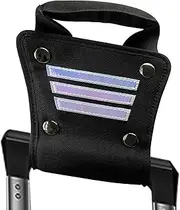 [VtoBryzn] Luggage Handle Extender with 8-Inch Adjustable Nylon Strap & Aluminum Connector - Heavy Duty, Reflective Safety, Ergonomic Grip - Tool-Free Install for Carry-Ons & Travel Bags