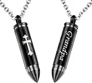 [MEMORIALU] Celtic Cross Bullet Urn Necklaces for Ashes Cremation Jewelry Keepsake Memorial Pendant