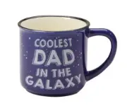 Coolest Dad In Galaxy Coffee MUG Cup Stoneware 4.5”H 16 oz. ONIM Mugs NIB