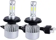 iplusmile Waterproof Led Headlight Bulbs H4 9003 for Pack Cob Chips Low High Beam No Blind Saving 50,000 Hours