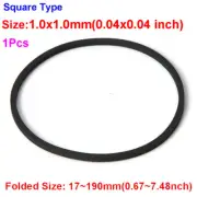 1mm Square Type Rubber Drive Belt Tape for Cassette Recorder Turntable CD DVD