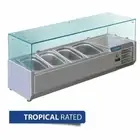 Polar Countertop Prep Fridge 3 x 1/3 GN & 1 x 1/2 GN