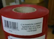 300' CH Hanson PVC Flagging Tape Marking Ribbon HIGH VISIBILITY ~RED