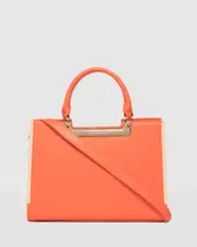 Orange Larissa Medium Tote Bag