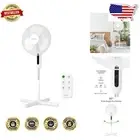 Versatile 16" Stand Fan with Remote - 3 Modes & 7.5-Hour Timer for Every Room