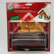 Wilton Gingerbread House Cookie Cutter Set 3 Pieces Christmas Holiday New Sealed