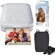 [HP] Sprocket Portable 2x3 Instant Color Photo Printer (Luna Pearl) Zink Paper Bundle