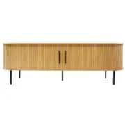 Aaron 2-Door Fluted Entertainment Unit