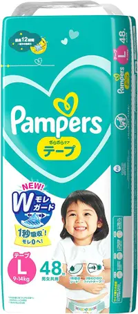 在飛比找松果購物優惠-PAMPERS全新幫寶適巧虎紙尿布(黏)L48片(每箱/4包