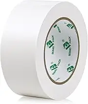 Heavy Duty White Duct Tape, 48mm*30M, Multi-Use Easy Tear Gaffer Waterproof Cloth Tape for Repairing, Maintenance and Industrial Use, 1.88 Inch x 32.8 Yards, 7.5mil Thick, 1 Roll, BOMEI PACK