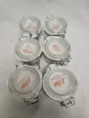 LOT OF 6 7oz 200ml la parfait Super Terrine french Glass jar JARS CANNING New