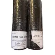 2 Polypro Black Mesh Ribbon Weatherproof Size 10"x 10 Yards New