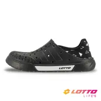 在飛比找momo購物網優惠-【LOTTO】女 Salina輕量洞洞鞋(黑-LT2AWS7