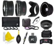 3 Lens Kit (Wide Tele Fisheye Lens) For Nikon D5600 D3500 D3400 w/18-55mm Lens