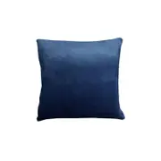 Alastairs Augusta Faux Mink Square Cushion - Navy