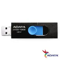 在飛比找Yahoo奇摩購物中心優惠-ADATA威剛 UV320 128GB USB隨身碟(黑)