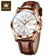 OLEVS Quartz Watches Chronograph Date Waterproof Men's Sports Wristwatches