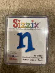 Sizzix Fun Serif Lowercase N