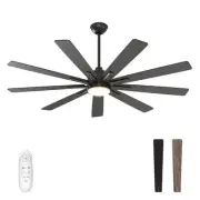 Ceiling Fans with Lights and Remote Control, 62-Inch, Reversible Silent DC Mo...