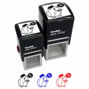French Guinea Pig Oui Oui Self-Inking Rubber Stamp Ink Stamper