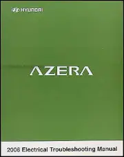 2006 Hyundai Azera Electrical Troubleshooting Manual Original OEM Wiring Diagram