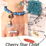 Beading kit beads findings to make item pictured tree of life blue bracelet