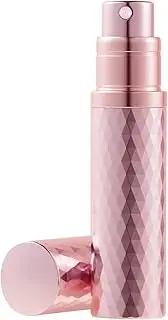 Aurdox Perfume Atomizer, Refillable, Mini Travel Size Small Spray Bottle with Bottom Pump, Leakproof and Portable for Women and Men, Elegant Dimond Design, 5ml