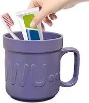 Tumbler for Toothbrush | 400ml High Temperature Resistant Toothbrush Holders,Teeth Care Products for Toothpastes, Combs, Toothbrushes, Facial Cleanser, Eyeglasses Bellv