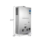 Redkid Tankless Propane Water Heater Propane 4.8GPM 36 KW Stainless Steel on Demand Water Heater Fit for Home Outdoor RV Use 6L