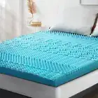 Memory Foam Mattress Topper 7-Zone Cool Gel Bed Pad Mat 8CM Underlay Single