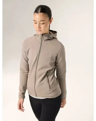 Arcteryx 始祖鳥 Kyanite Hoody 女款 彈性刷毛外套/Power Stretch保暖外套 X000006939 深煙燻棕 Dark Smoke Bluff