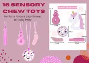 Kids Adults Necklace Autism ADHD Biting Sensory Chew Toys/ Party Favors 16 PCS