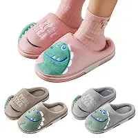 在飛比找Yahoo奇摩購物中心優惠-Baby童衣 恐龍絨毛室內拖 兒童居家拖鞋 88797