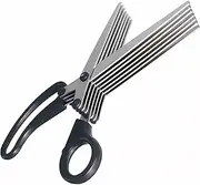 Sunstar Stationery S3711455 7-Blade Shredder Scissors, 7.9 inches (200 mm), Black