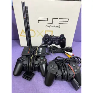 Wii 主機 4片遊戲 瑪利歐 PS2 主機原廠搖桿*2 皆為盒裝 可交換3ds ll psv tv psvita