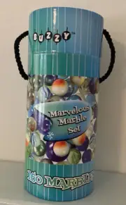 BUZZY MARVELOUS MARBLE SET 160 MARBLES GAMES PLAY MARBLE RUN CRAFTS FINELIFE NIP