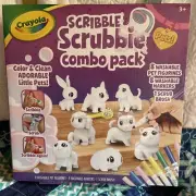 Crayola Kids Craft Kit Scribble Scrubbie Pets! Combo Pack Please See Pictures