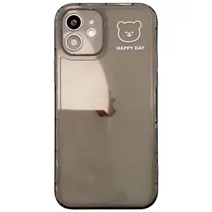 蘋果空壓殼 卡通小熊 適用於 iphone12 11 pro XR XS MAX I7 I8 PLUS全包情侶手機殼