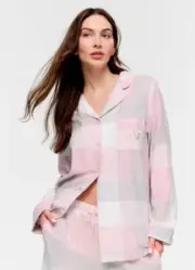 BNWT PETER ALEXANDER PINK AND GREY CHECK FLANNELETTE PYJAMA SET SIZE 2+