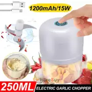 Electric Garlic Chopper, Portable Food Processor, Vegetable Chopper Onion Mincer