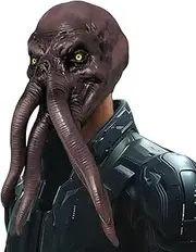 [x-merry toy] Squiddy Mind Flayer Latex Mask Realistic Squiddy Octopus Monster Helmet Halloween Cosplay Party Dress Up Masquerade Mask Props
