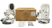 LADIES ALTITUDE RIDER 4X4, BURTON 3D & EST SNOWBOARD BINDINGS (WHITE) L/XL 9.5+