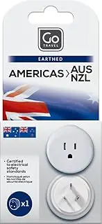 Go Travel USA - AUS Travel Adapter, White