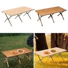 Outdoor Folding Table with Storage Bag Ultralight Sturdy Roll up Compact Desk