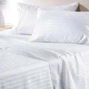 Sheridan Gable 400TC Sheet Set in White Size: Super King Cotton