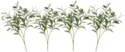 4 Pcs Artificial Olive Branches for Vases 19 Inch Faux Branch Green