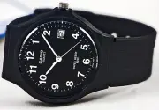Casio MW-59-1B Black Analog Watch Resin Date Stamp Classic NEW Free Shipping