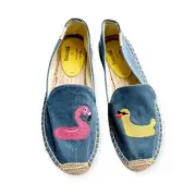 Soludos x Mary Matson Floaties Espadrilles Flatshoes, Size 7, New in box