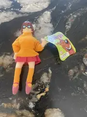 SCOOBY DOO VELMA POSABLE FIGURE 2001 Grocery Bean Bag Cartoon TV Character